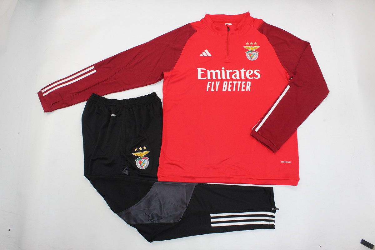 AAA Quality Benfica 23/24 Tracksuit - Red/Dark Red